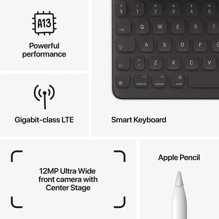 Tablet Apple MK4E3TY/A 10,2" Hexa Core 3 GB RAM 64 GB Grey
