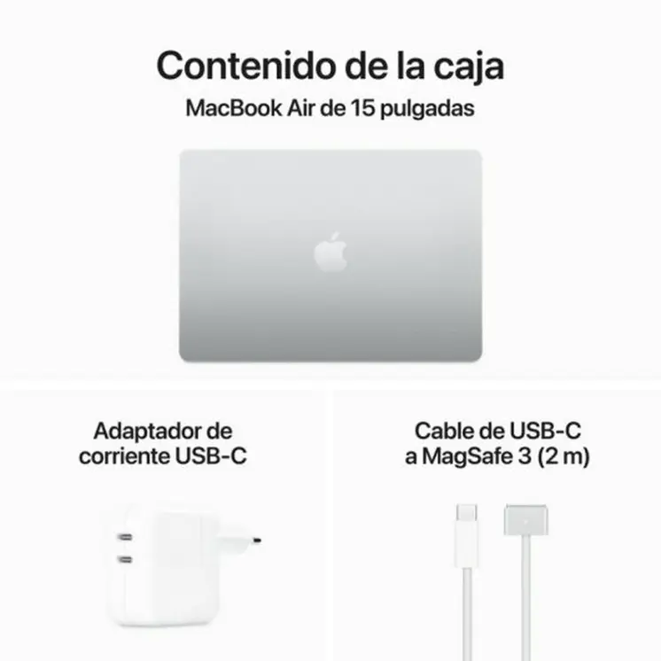 Laptop Apple MRYP3Y/A 15,3" M3 8 GB RAM 256 GB SSD