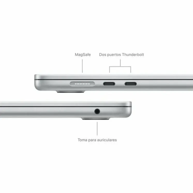 Laptop Apple MXD23Y/A Spanish Qwerty 15,3" M3 16 GB RAM 512 GB SSD