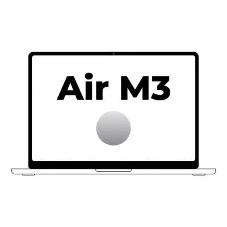 Laptop Apple MXD23Y/A Spanish Qwerty 15,3" M3 16 GB RAM 512 GB SSD
