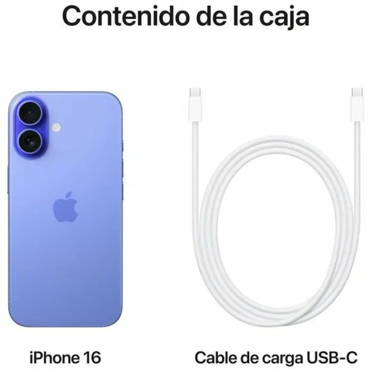 Smartphone Apple iPhone 16 6,1" Hexa Core 8 GB RAM 512 GB Blue