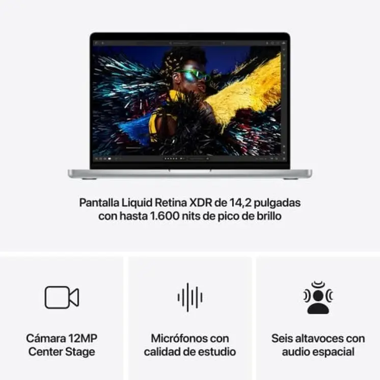 Laptop Apple MX2E3Y/A 14" 512 GB SSD