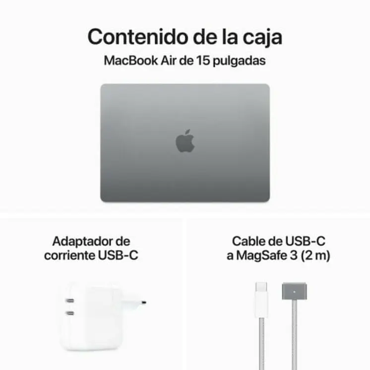 Laptop Apple MC9D4Y/A M3 16 GB RAM 256 GB SSD 15,3"