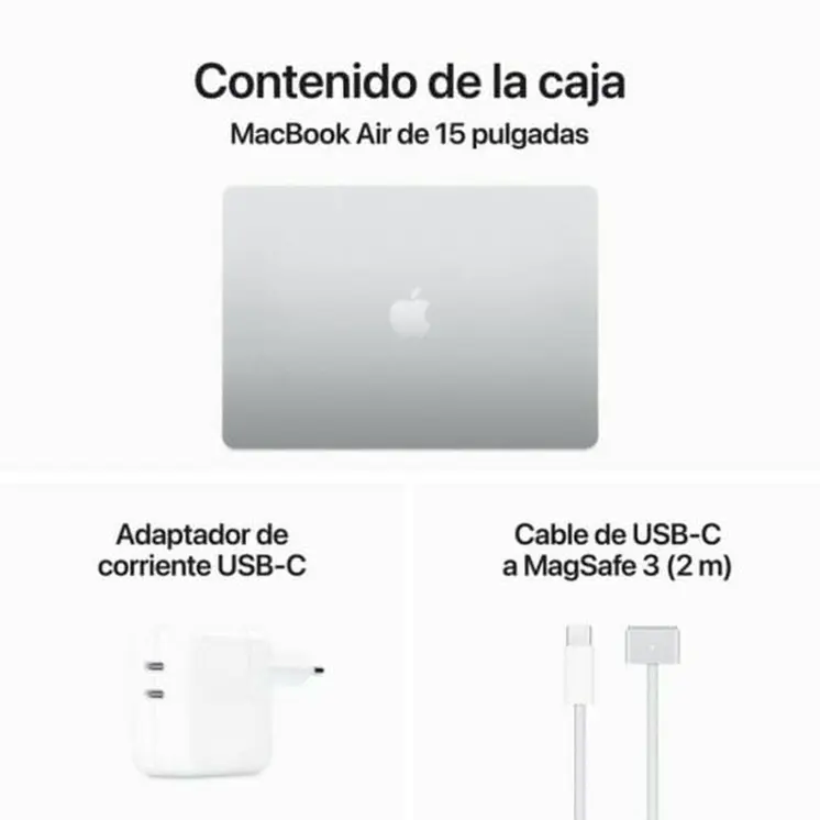 Laptop Apple MC9E4Y/A M3 16 GB RAM 256 GB SSD 15,3"