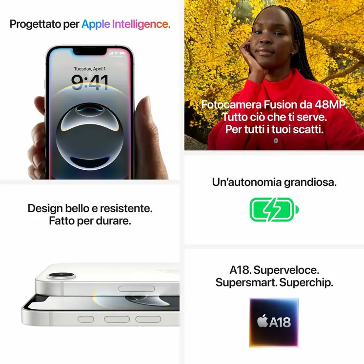 Smartphone Apple 6,1" Hexa Core 8 GB RAM 128 GB Black