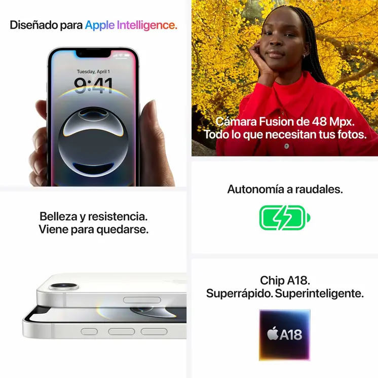 Smartphone Apple 6,1" 256 GB White