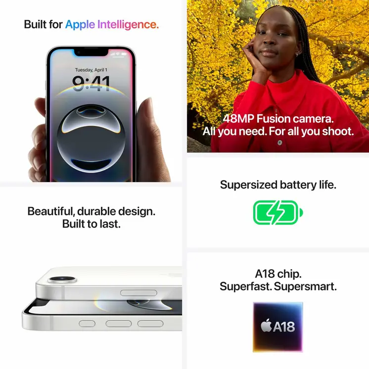 Smartphone Apple 6,1" 256 GB White