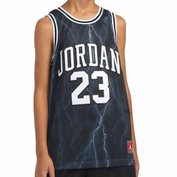 Tank Top Kids Jordan JORDAN 23 AOP JERSEY 95C655 F66 Black