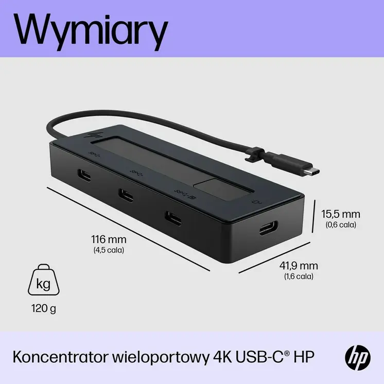 USB Hub HP 6G843AA Black