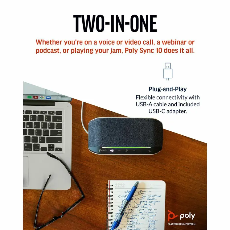 Portable Bluetooth Speakers Poly 77P34AA