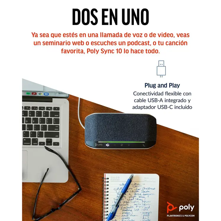Portable Bluetooth Speakers Poly 77P34AA