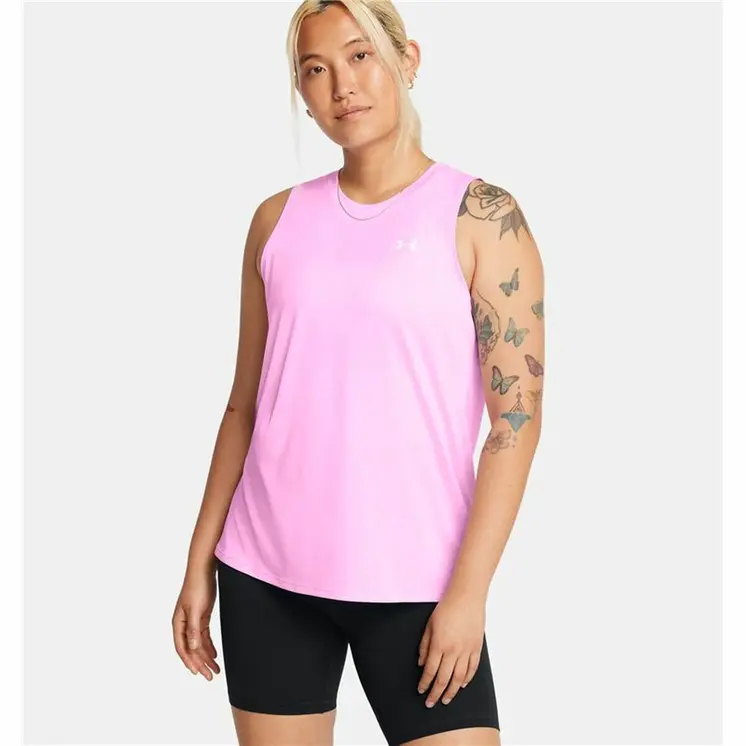 Women's Sleeveless T-shirt Under Armour Pink