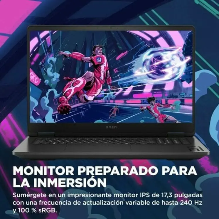 Laptop HP A30YTEA 17" 32 GB RAM 1 TB SSD AMD Ryzen 7 8845HS Nvidia Geforce RTX 4070