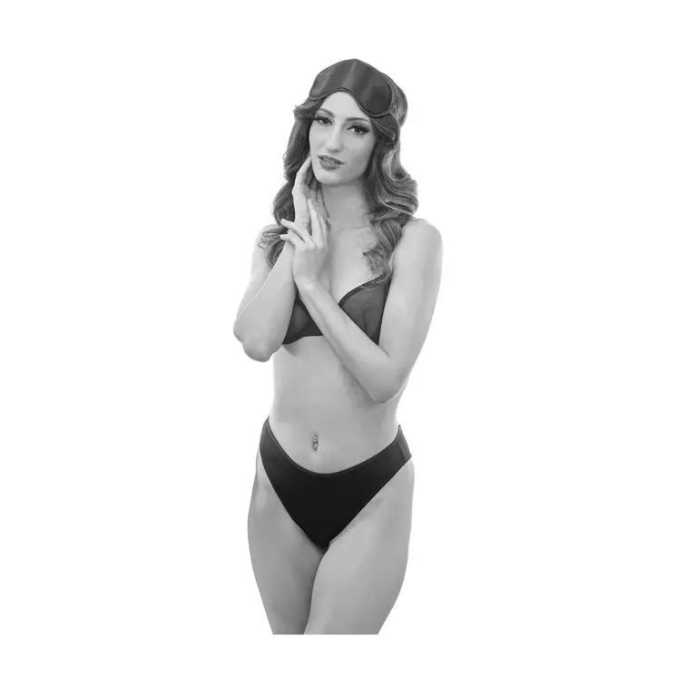 Satin Blindfold Black Sex & Mischief SS10001