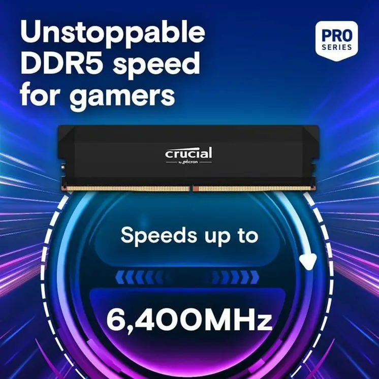RAM Memory Crucial 32 GB DDR5 6400 MHz