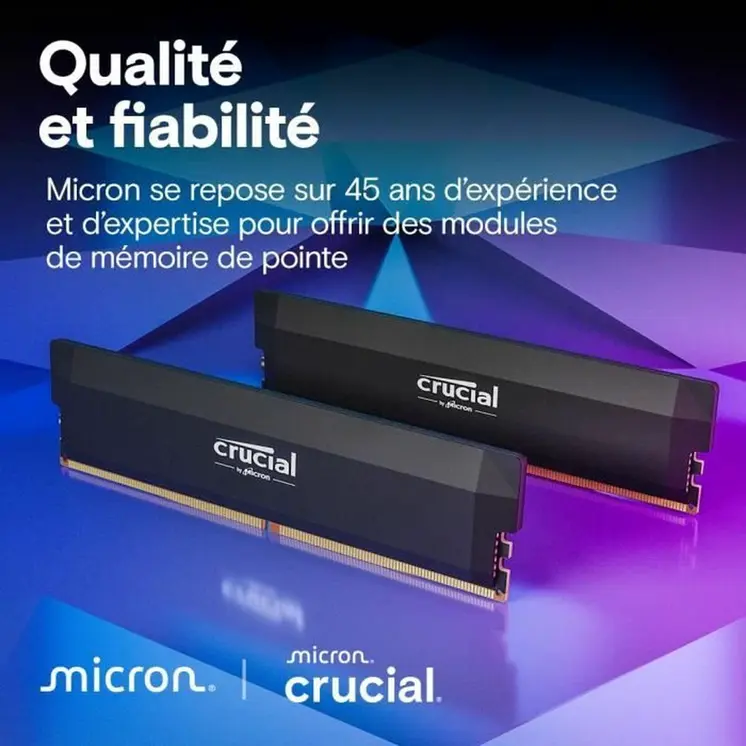 RAM Memory Crucial 32 GB DDR5 6400 MHz