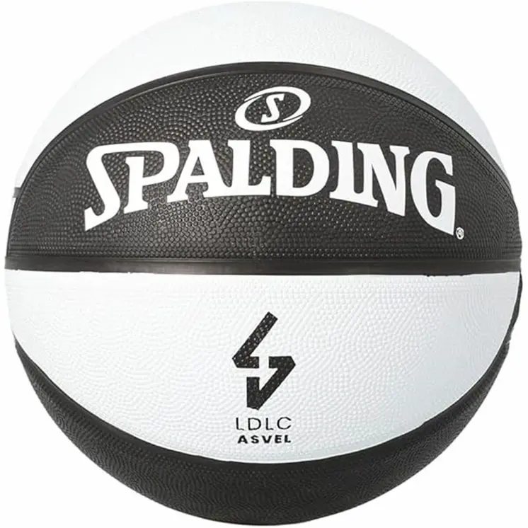 Basketball Ball Spalding Asvel Sz7 White Black (Size 7)