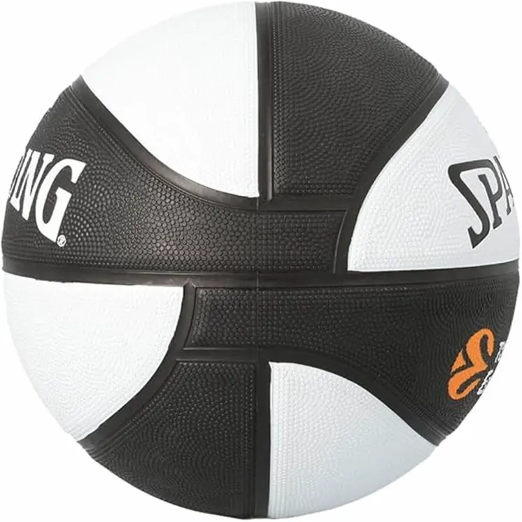 Basketball Ball Spalding Asvel Sz7 White Black (Size 7)