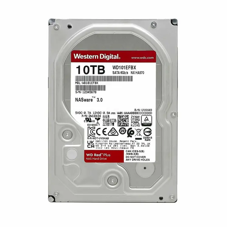 Hard Drive Western Digital WD101EFBX 3,5" 10 TB