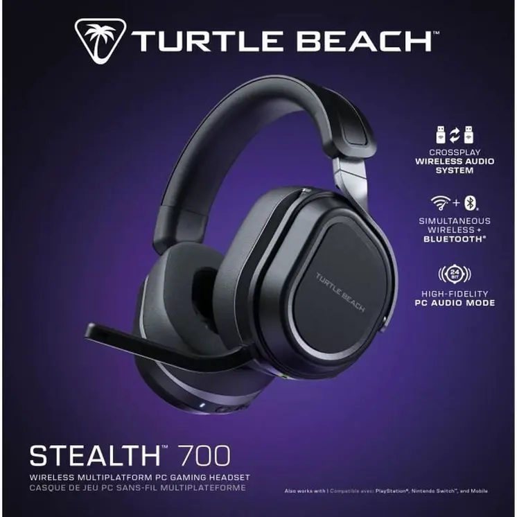 Headphones with Microphone Turtle Beach Stealth 700PC Black