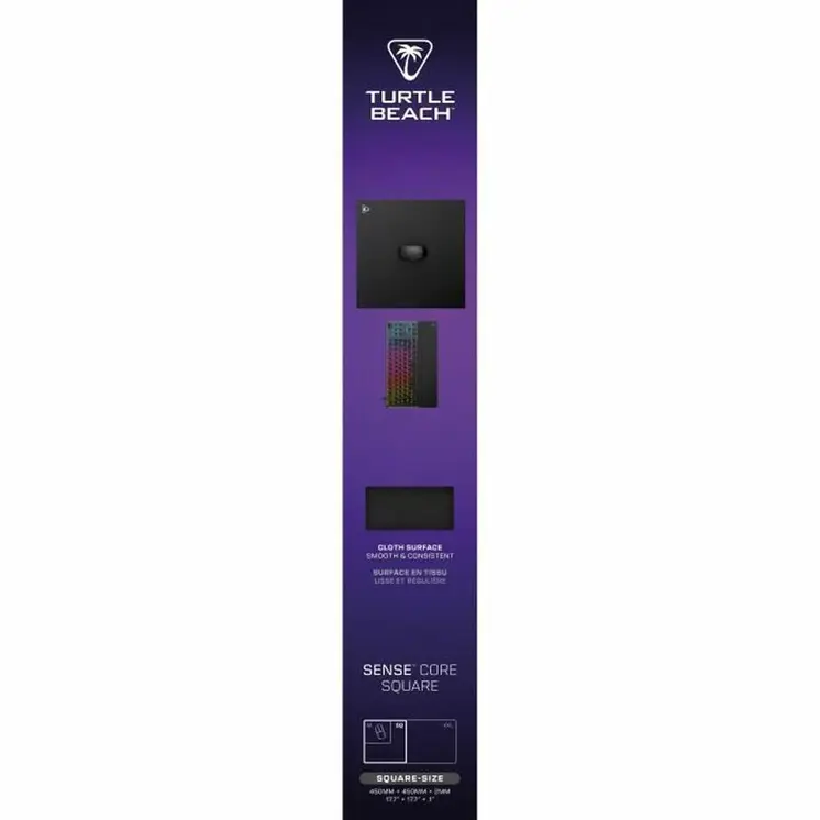 Mouse Mat Turtle Beach SenseCore Square Black
