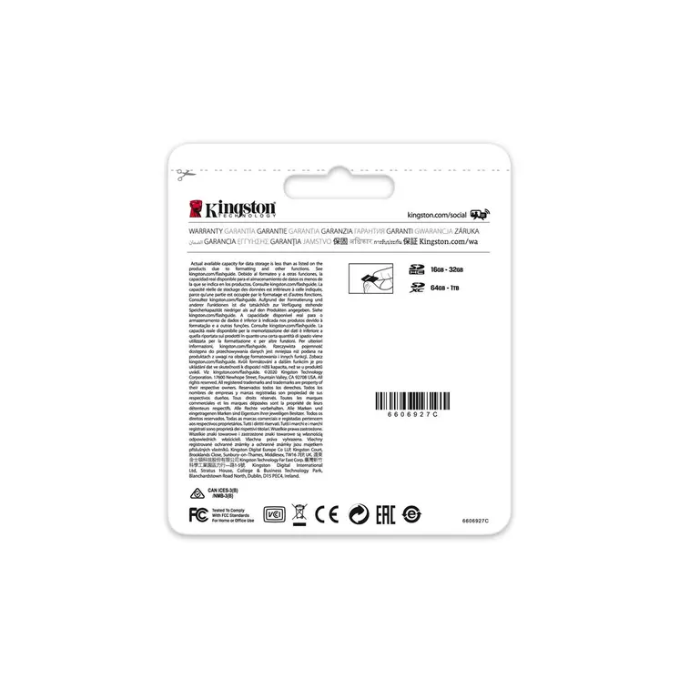 Micro SD Card Kingston Canvas Select Plus 128 GB