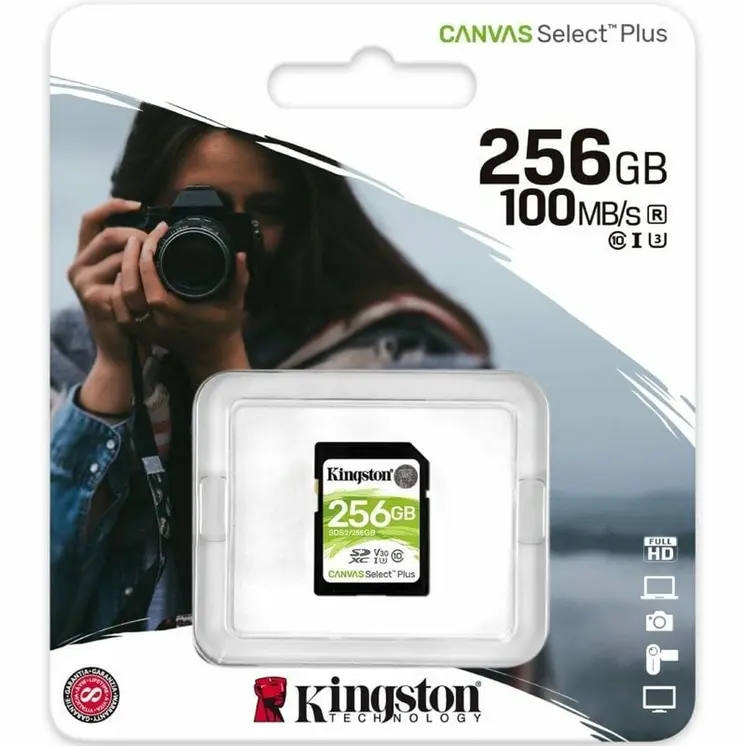 SDXC Memory Card Kingston CANVAS Select Plus 256 GB