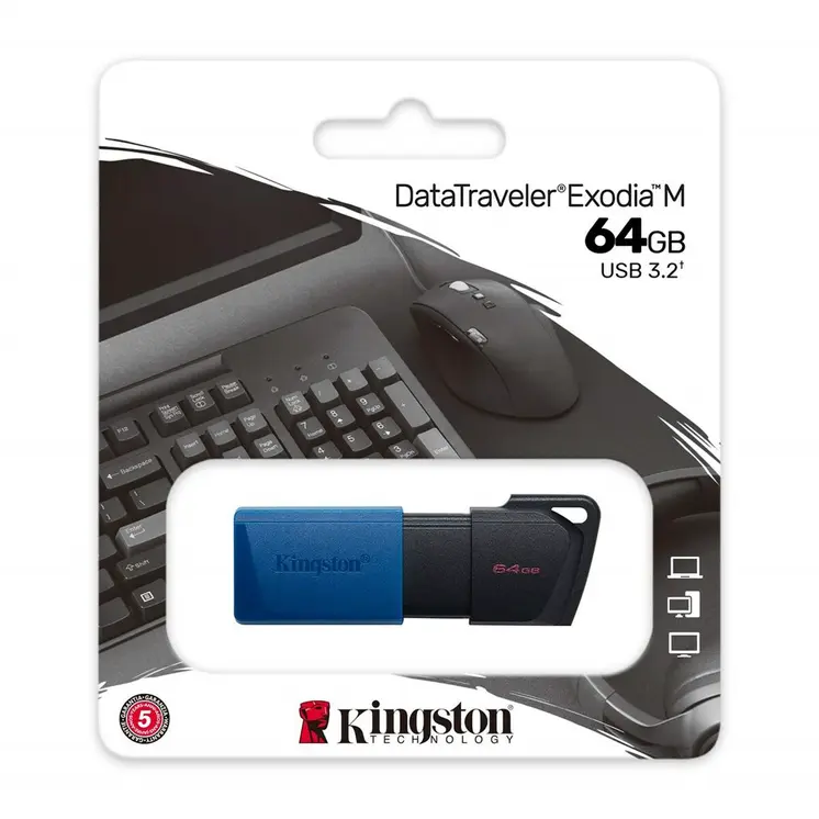 USB stick Kingston Exodia M Black 64 GB (1 Unit)