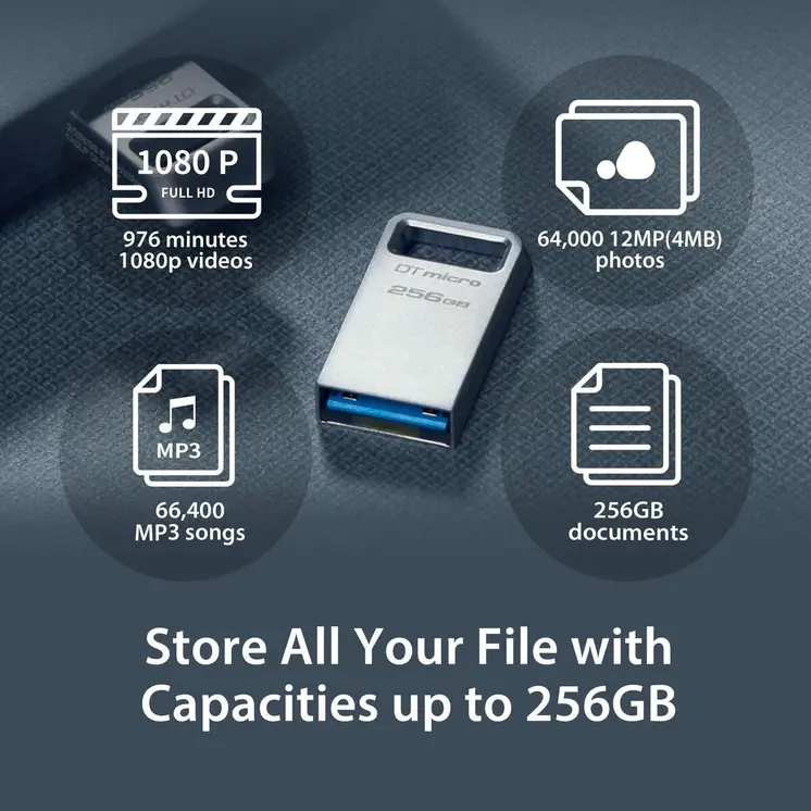 USB stick Kingston DTMC3G2/64GB Silver 64 GB (1 Unit)