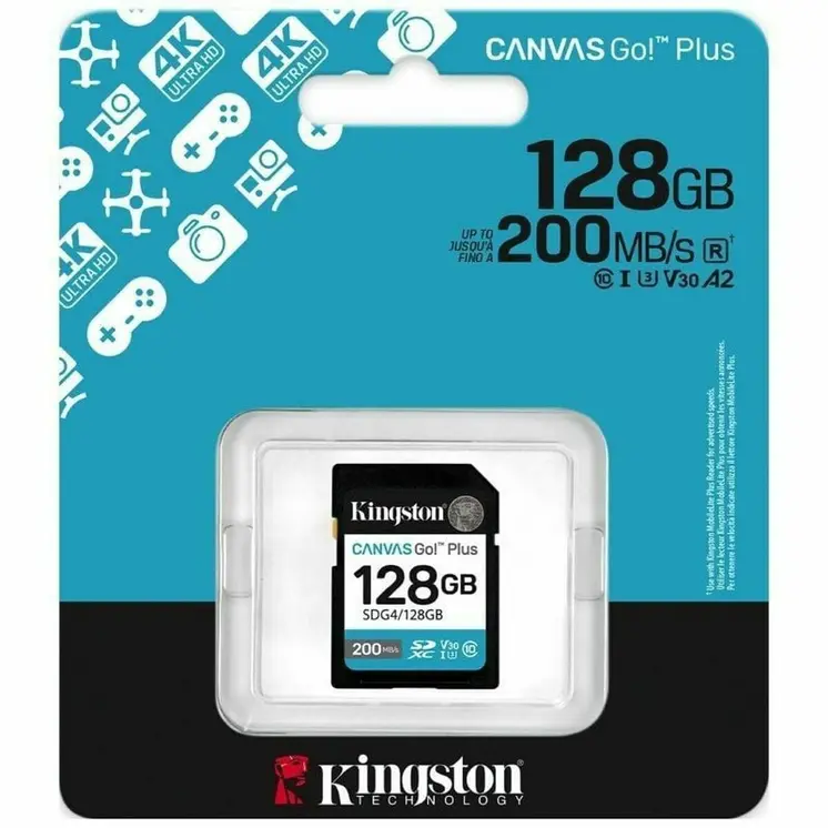 SDXC Memory Card Kingston SDG4/128GB 128 GB