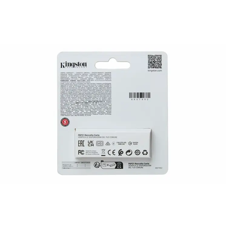Micro SD Memory Card with Adaptor Kingston DTXS/64GB Black 64 GB