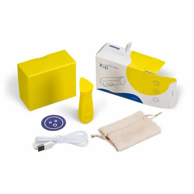 Curve Clitoral Vibrator Dame Products Lemon