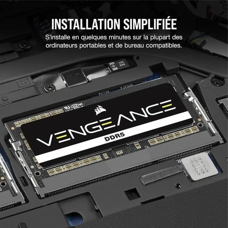 Memory slots Corsair 16 GB DDR5 SDRAM DDR5 5200 MHz