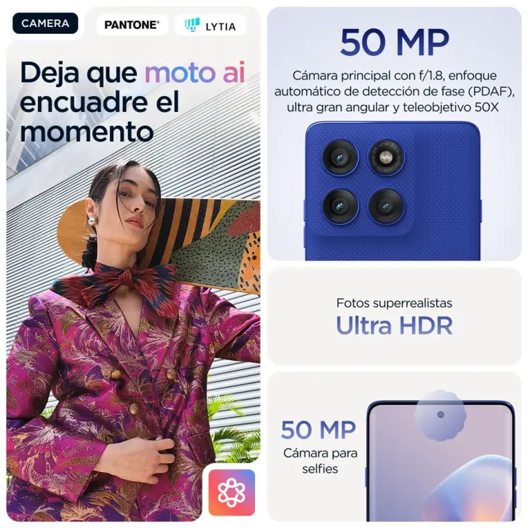 Smartphone Motorola edge 60 pro 6,67" 12 GB 512 GB Blue