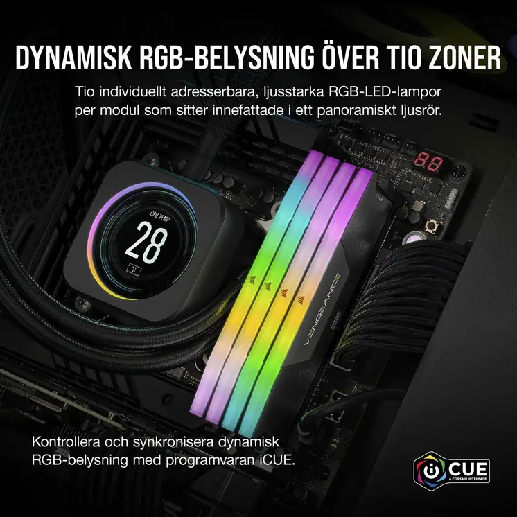 RAM Memory Corsair 16 GB DDR5 SDRAM DDR5 5200 MHz CL40