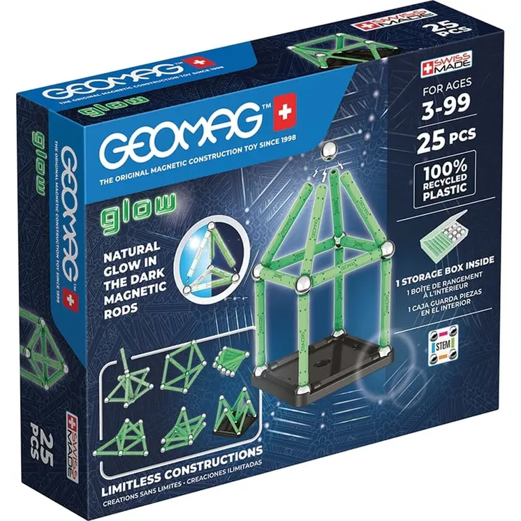Playset Geomag Glow Recycled 25 Pieces