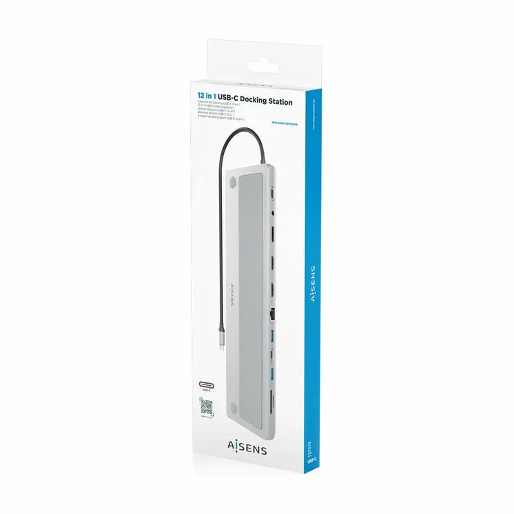USB Hub Aisens Black 100 W 50 W