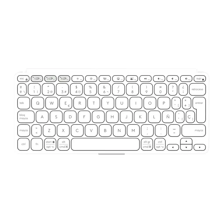 Keyboard Logitech 920-012974 White Grey QWERTY