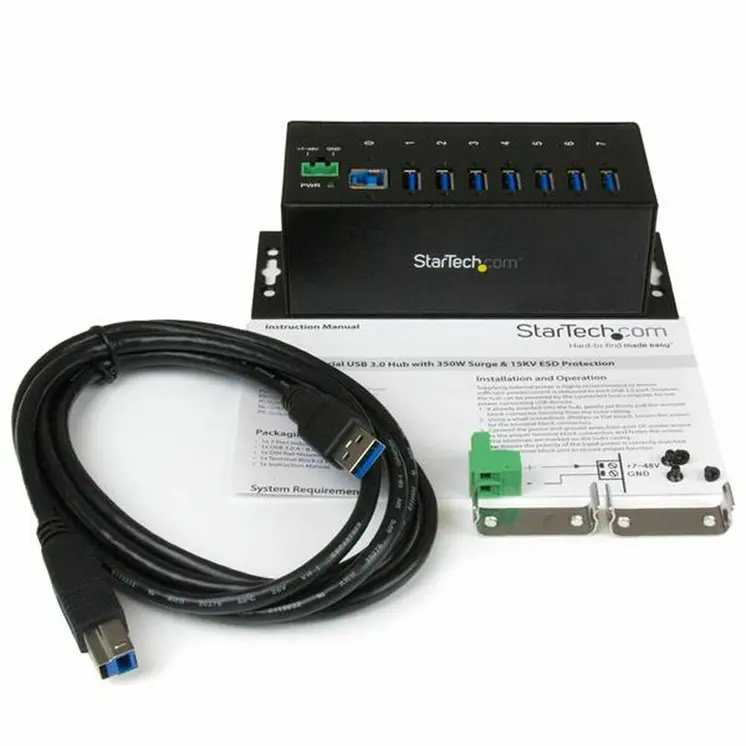 7-Port USB Hub Startech ST7300USBME Black