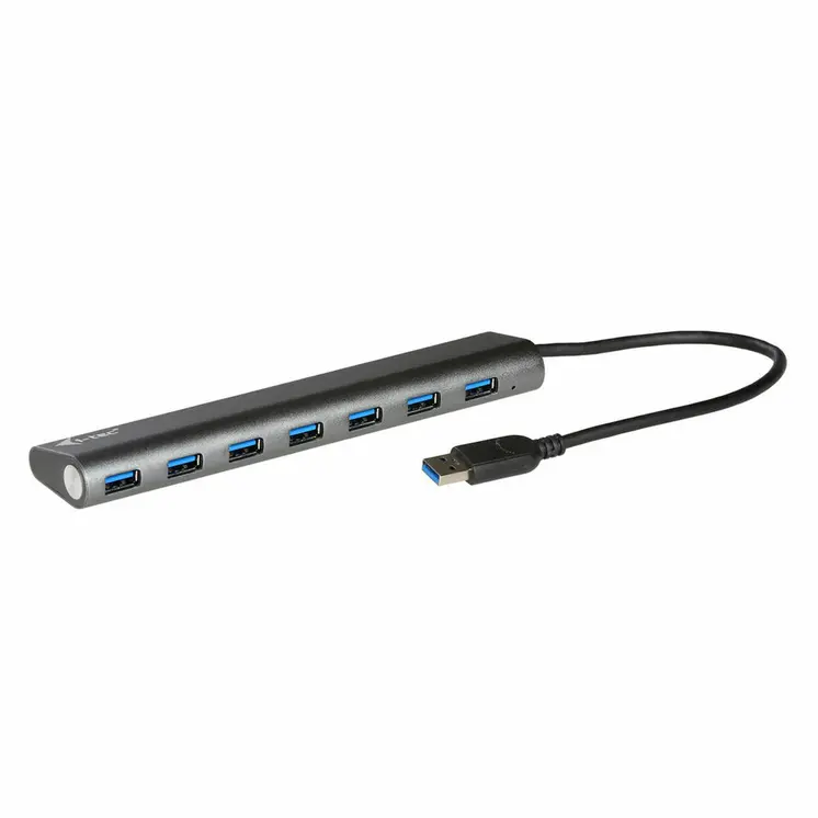 USB Hub i-Tec U3HUB778 Silver Black Grey