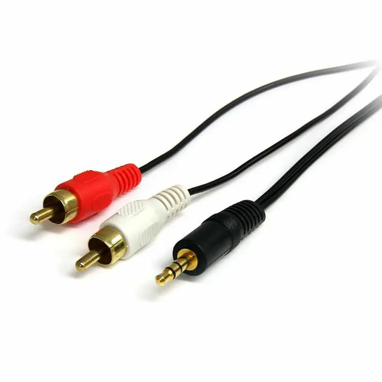 Audio Jack (3.5mm) to 2 RCA Cable Startech MU3MMRCA             0,9 m Black