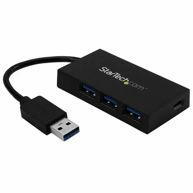 4-Port USB Hub Startech HB30A3A1CFB Black
