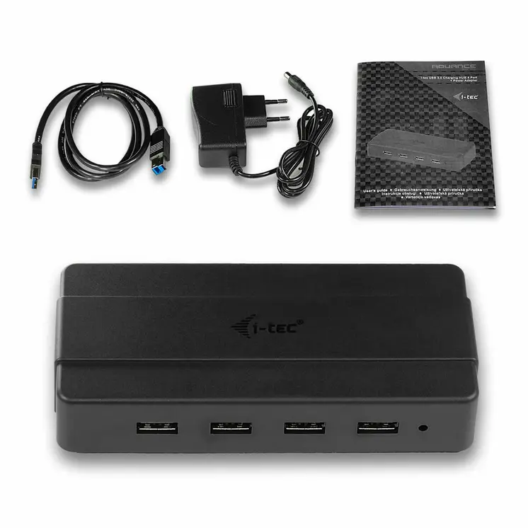USB Hub i-Tec U3HUB445 Black