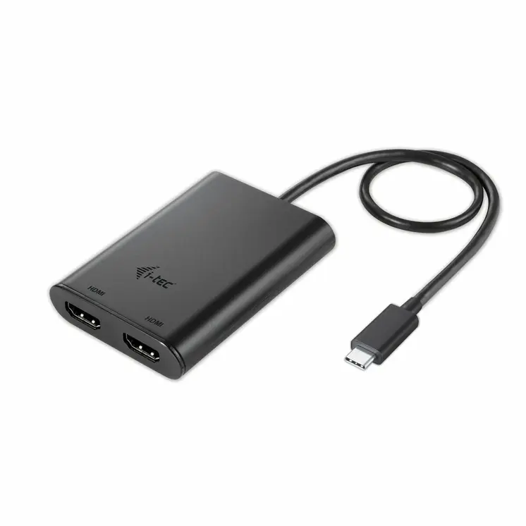 DisplayPort to HDMI Adapter i-Tec C31DUAL4KHDMI 4K Ultra HD Black