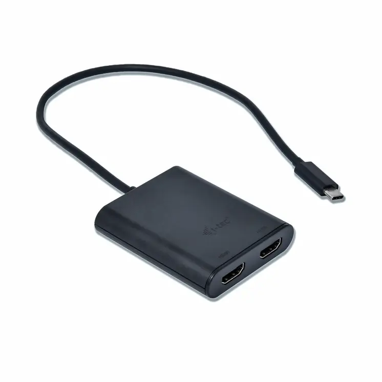 DisplayPort to HDMI Adapter i-Tec C31DUAL4KHDMI 4K Ultra HD Black