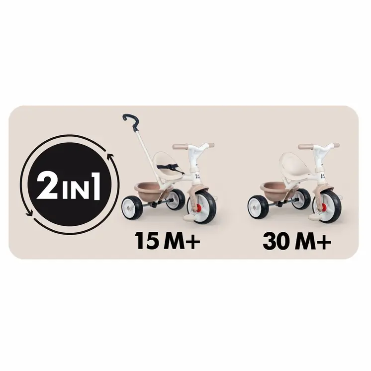 Tricycle Smoby Be move Beige