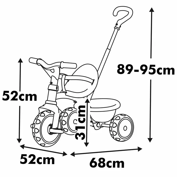 Tricycle Smoby Be move Beige