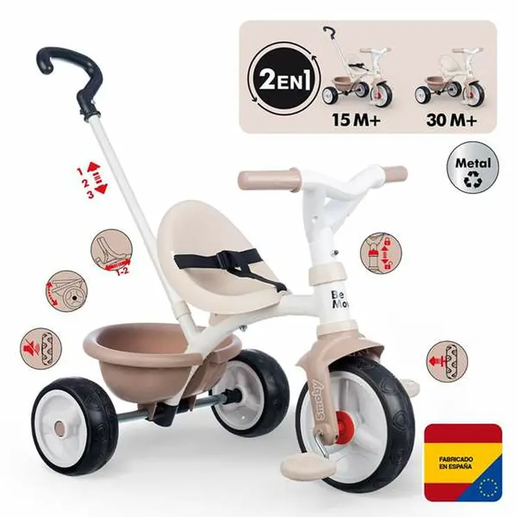Tricycle Smoby Metallic