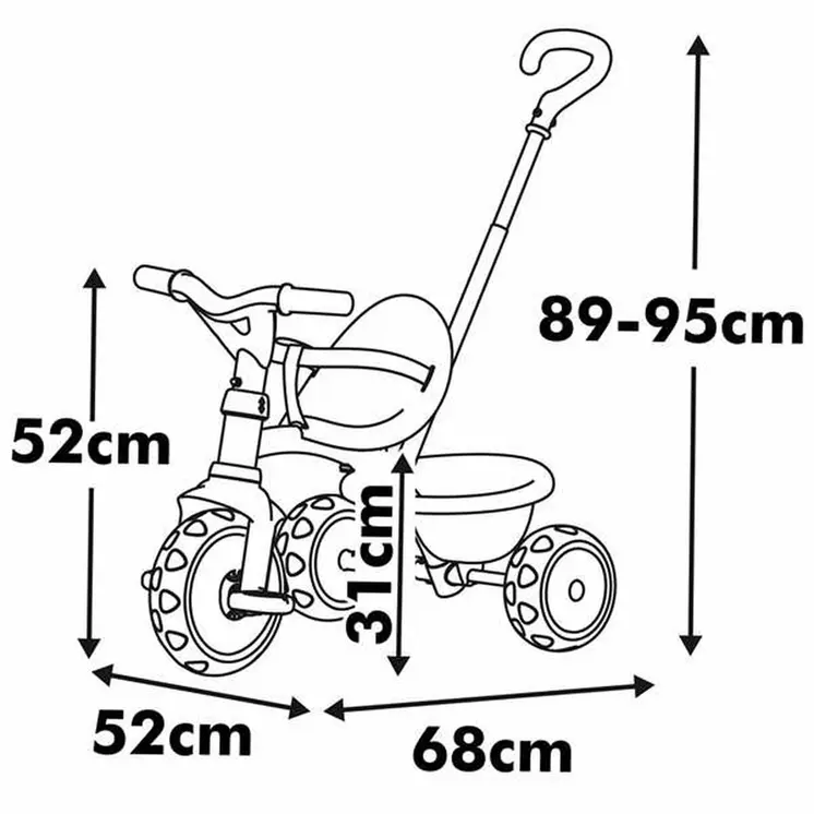 Tricycle Smoby Metallic
