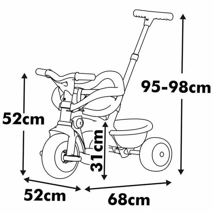 Tricycle Smoby Metallic
